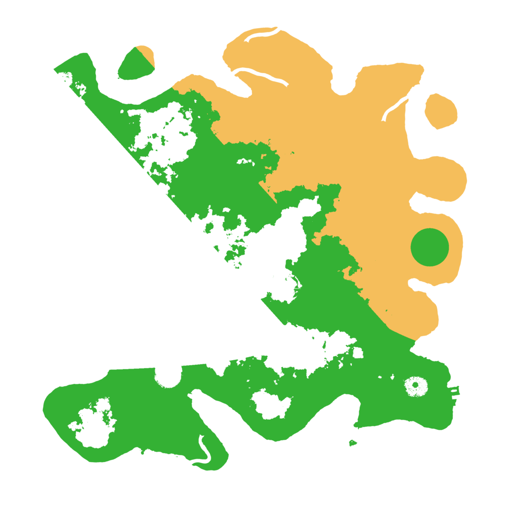 Biome Rust Map: Procedural Map, Size: 3500, Seed: 31777311