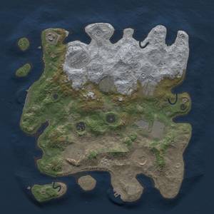 Thumbnail Rust Map: Procedural Map, Size: 3500, Seed: 1436708232, 18 Monuments