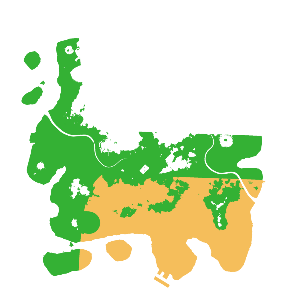 Biome Rust Map: Procedural Map, Size: 3500, Seed: 1436708232