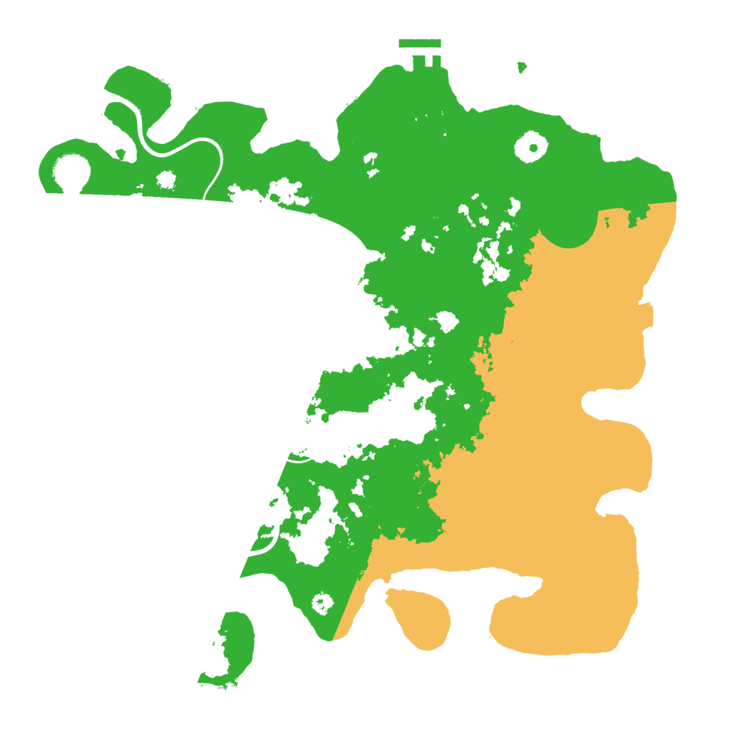 Biome Rust Map: Procedural Map, Size: 3500, Seed: 123466