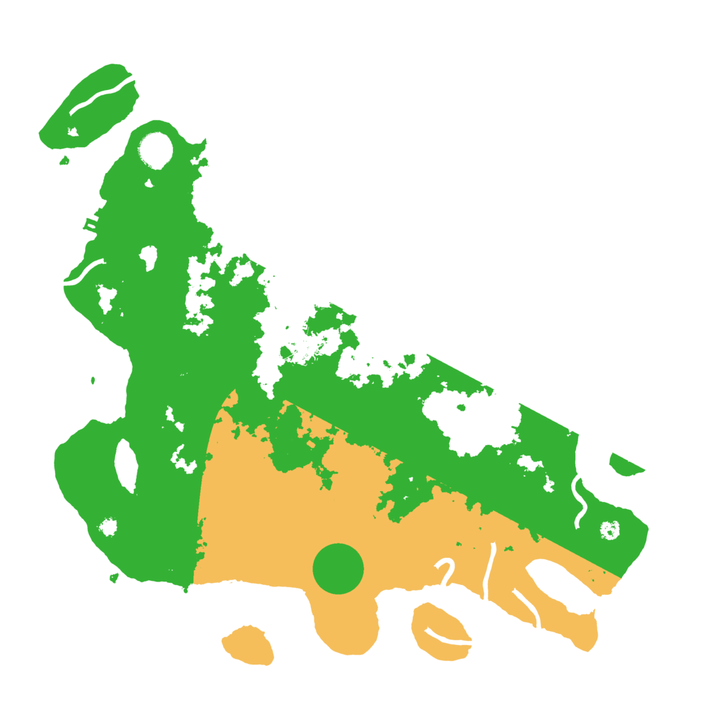 Biome Rust Map: Procedural Map, Size: 3700, Seed: 432298770