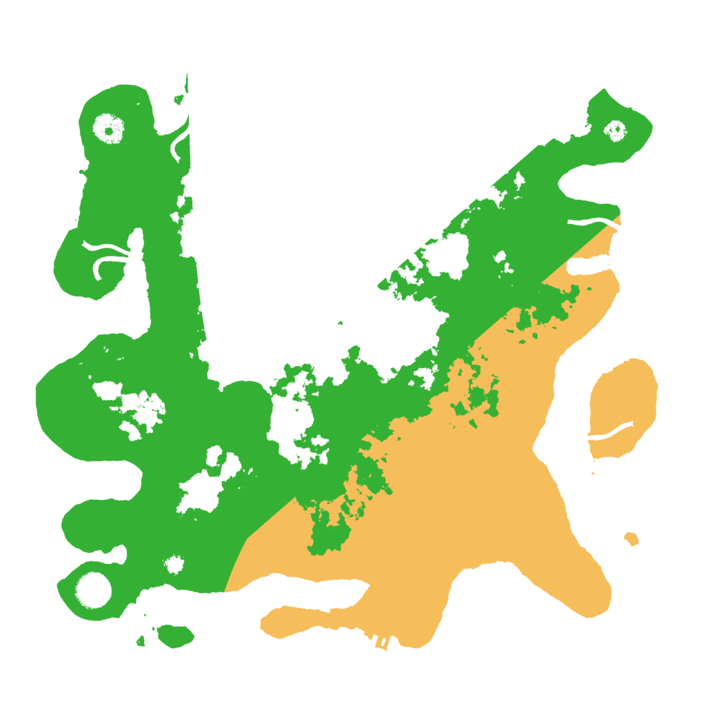 Biome Rust Map: Procedural Map, Size: 3500, Seed: 70129286