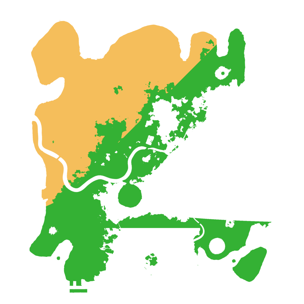 Biome Rust Map: Procedural Map, Size: 3500, Seed: 32401