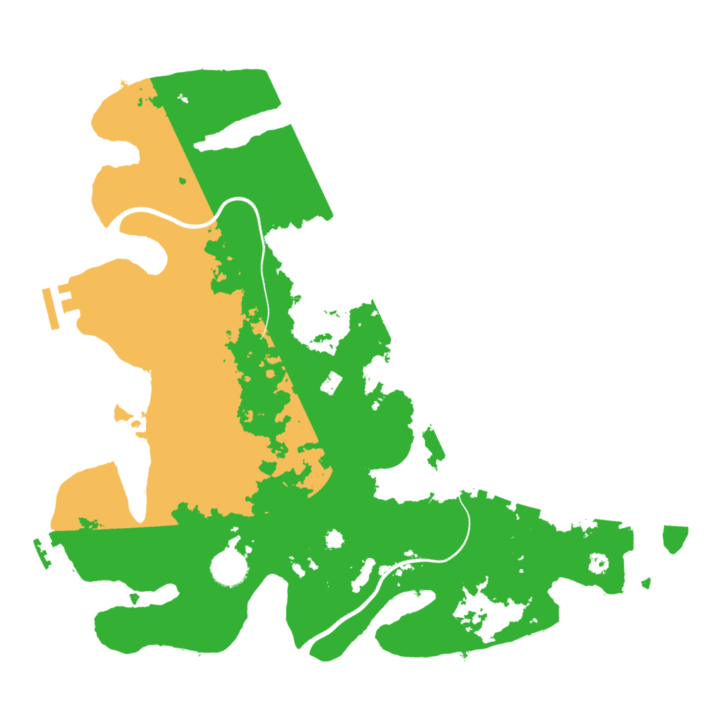 Biome Rust Map: Procedural Map, Size: 3500, Seed: 31406