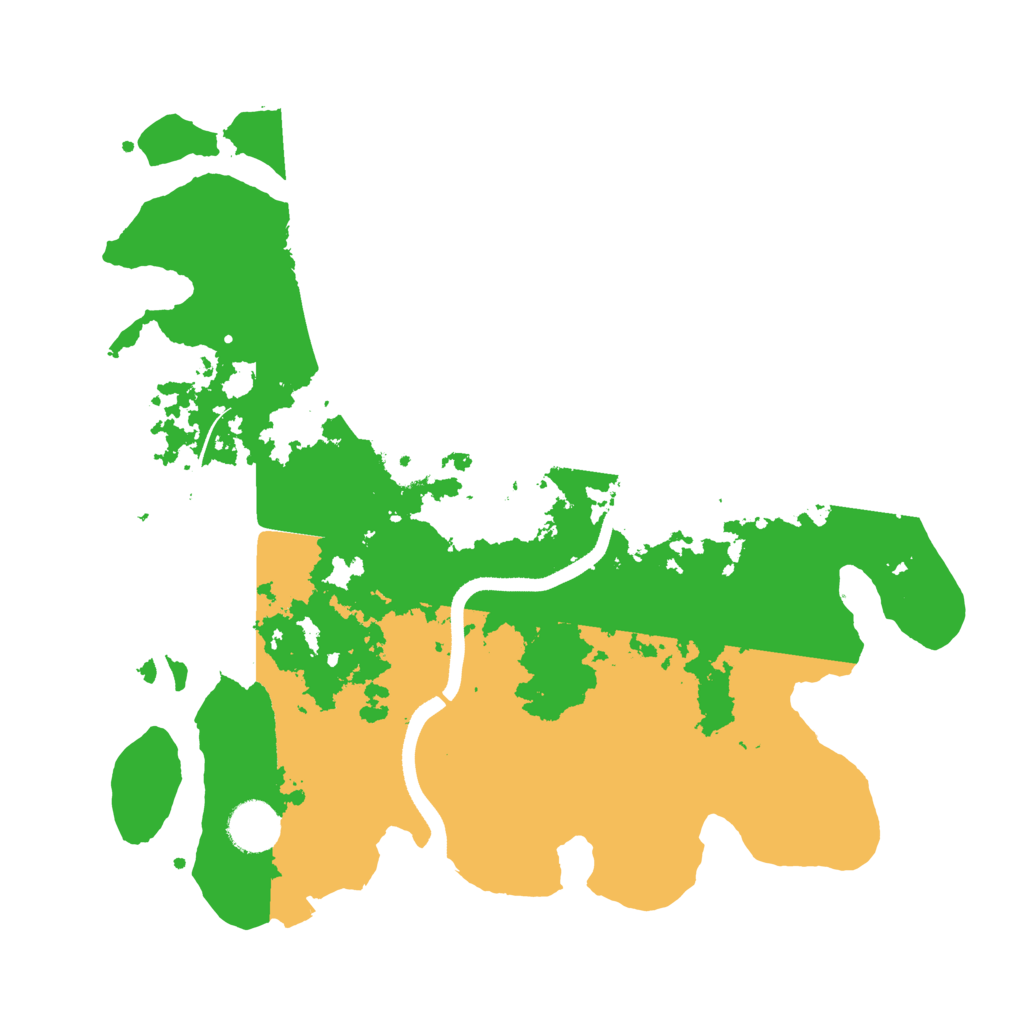 Biome Rust Map: Procedural Map, Size: 3500, Seed: 199726