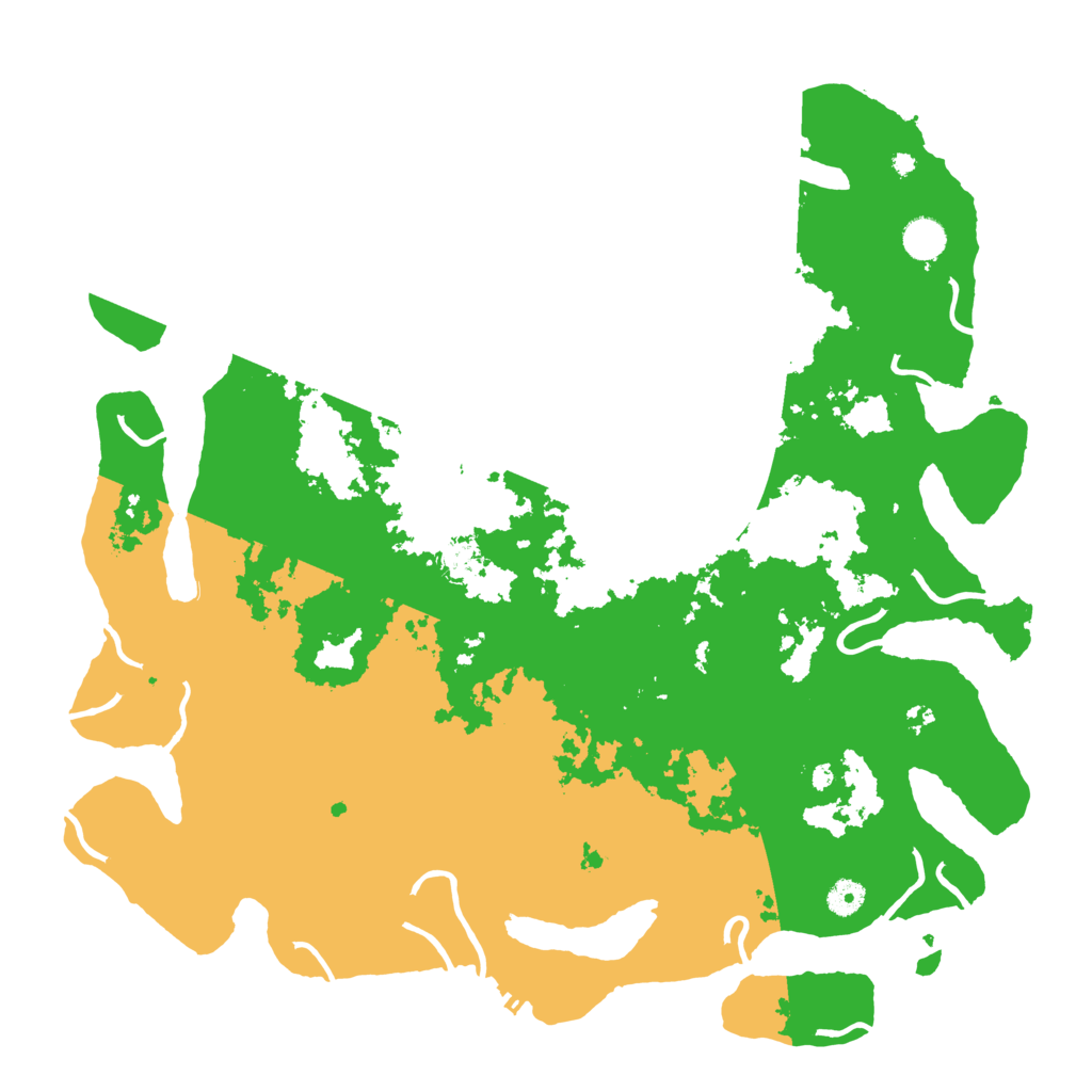 Biome Rust Map: Procedural Map, Size: 4500, Seed: 80988290