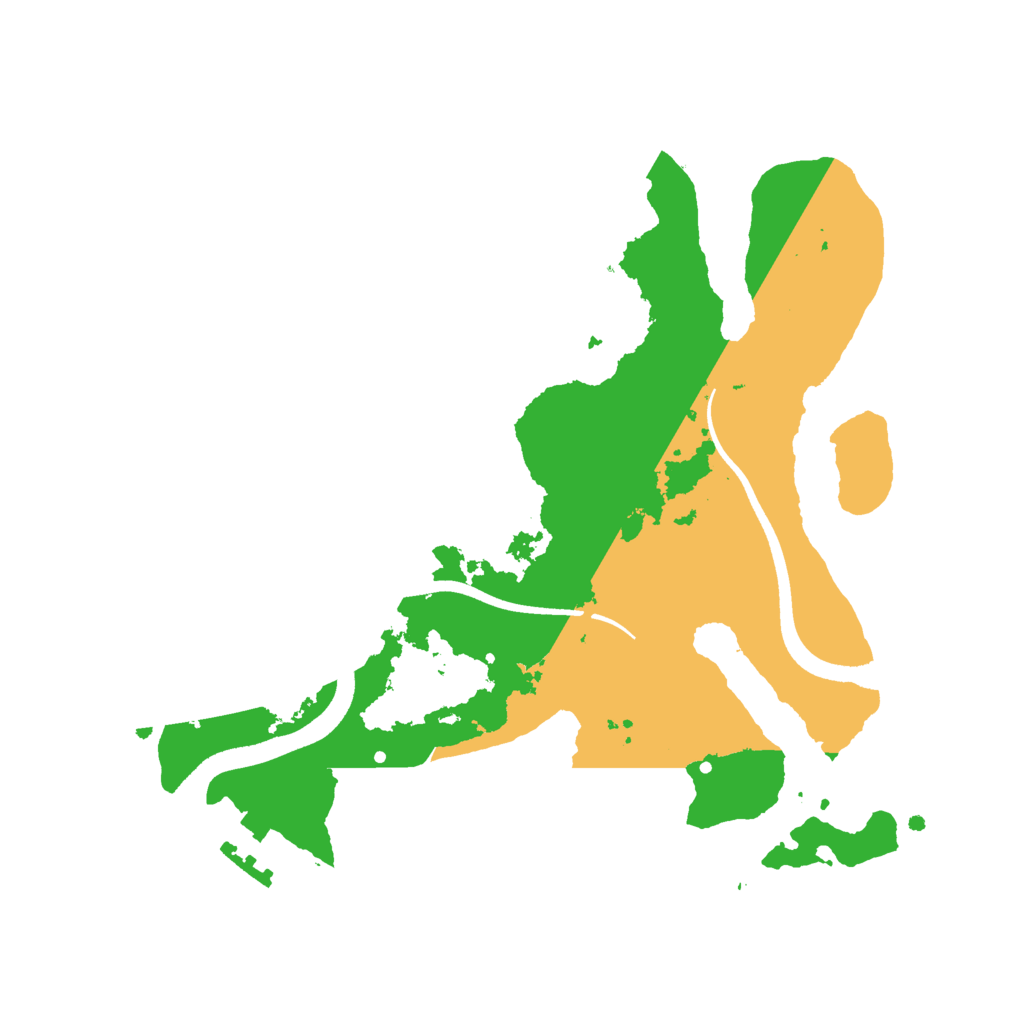 Biome Rust Map: Procedural Map, Size: 2500, Seed: 432432432