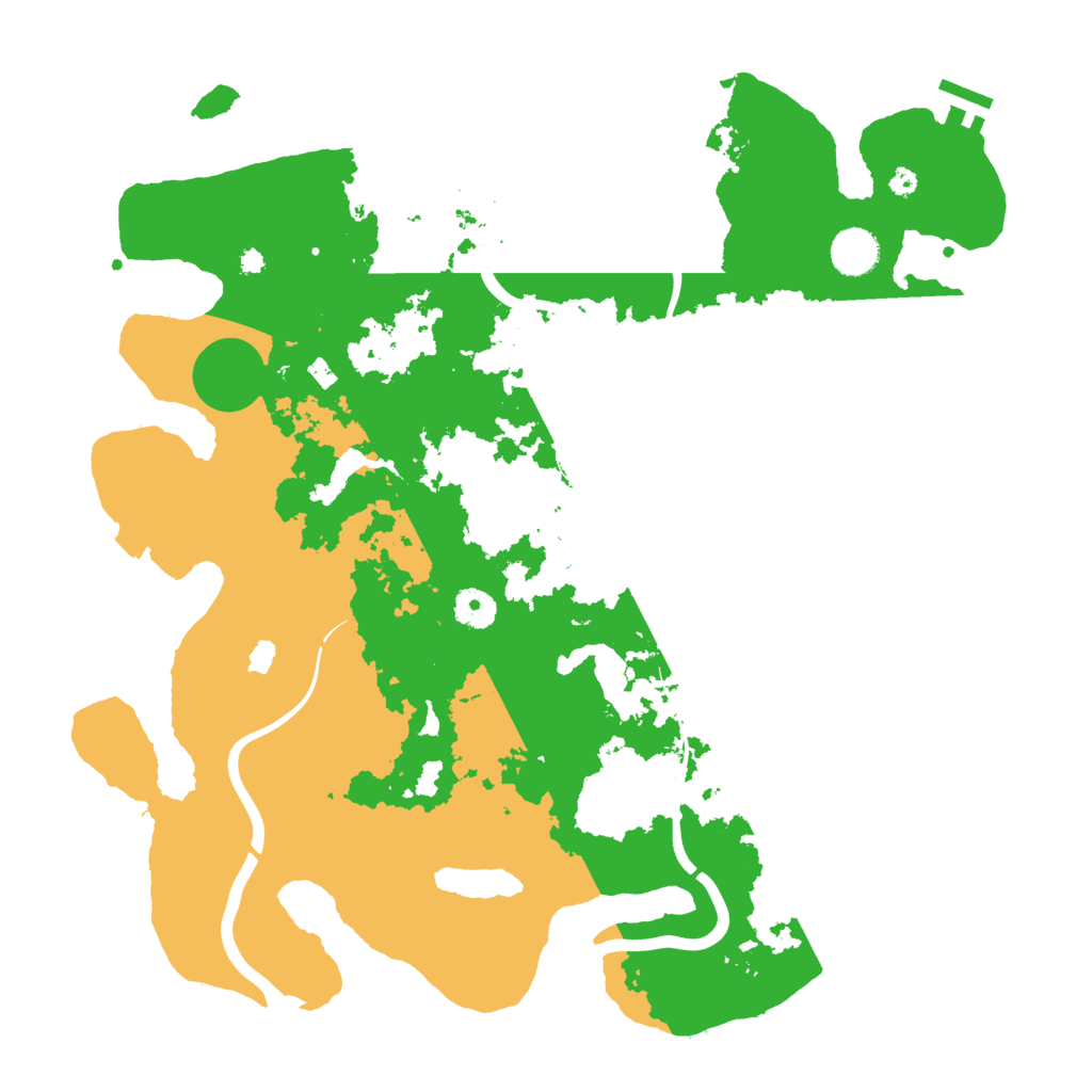 Biome Rust Map: Procedural Map, Size: 4000, Seed: 361215