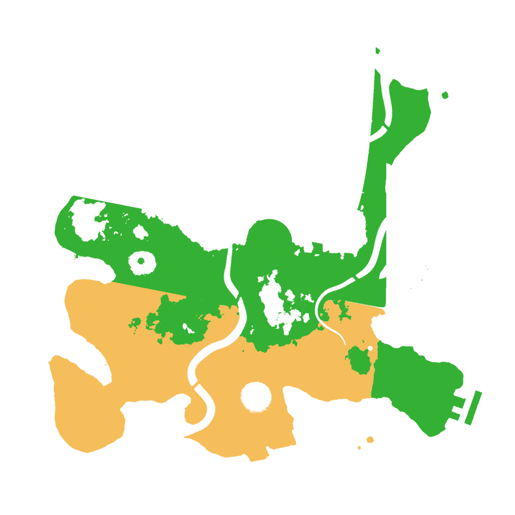 Biome Rust Map: Procedural Map, Size: 3000, Seed: 171821652