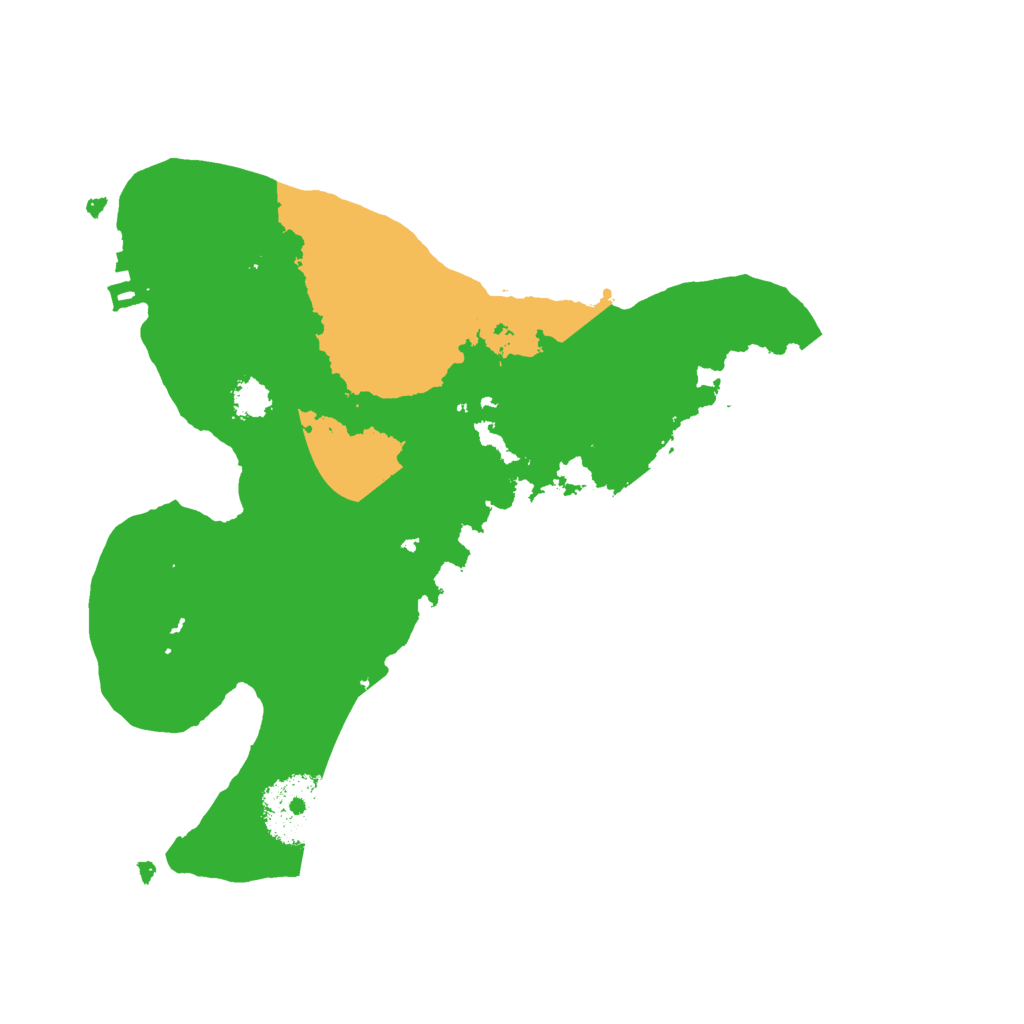 Biome Rust Map: Procedural Map, Size: 2400, Seed: 4538345