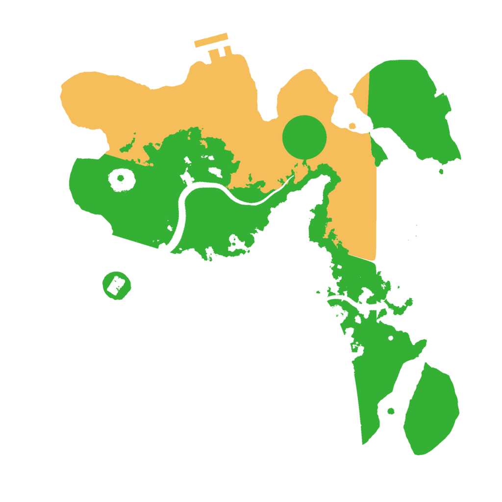 Biome Rust Map: Procedural Map, Size: 3000, Seed: 314159265