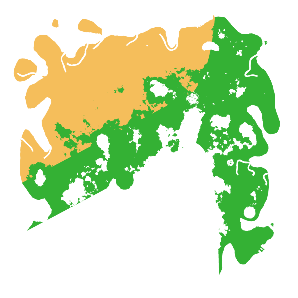 Biome Rust Map: Procedural Map, Size: 4500, Seed: 1999999888