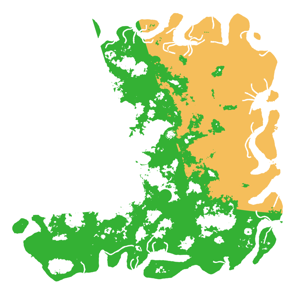 Biome Rust Map: Procedural Map, Size: 6000, Seed: 30499908