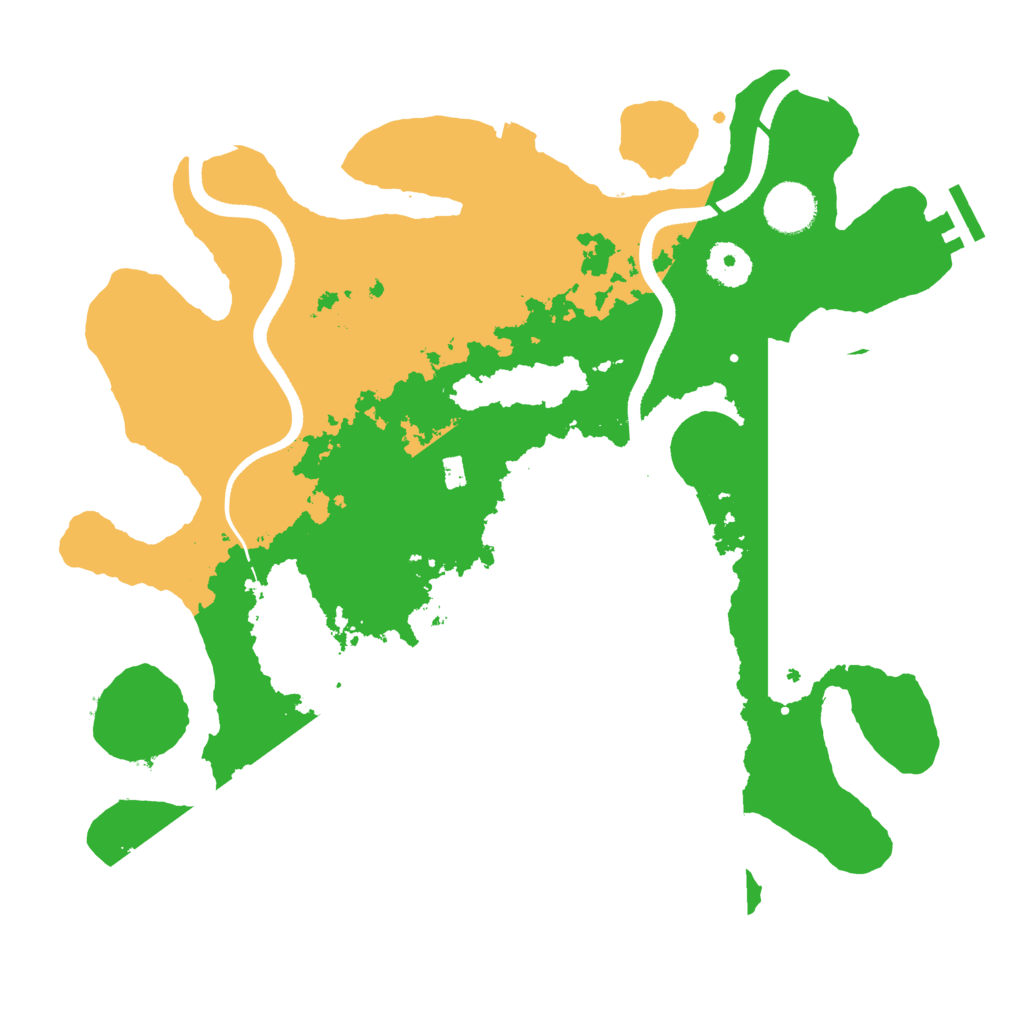 Biome Rust Map: Procedural Map, Size: 3500, Seed: 2449383