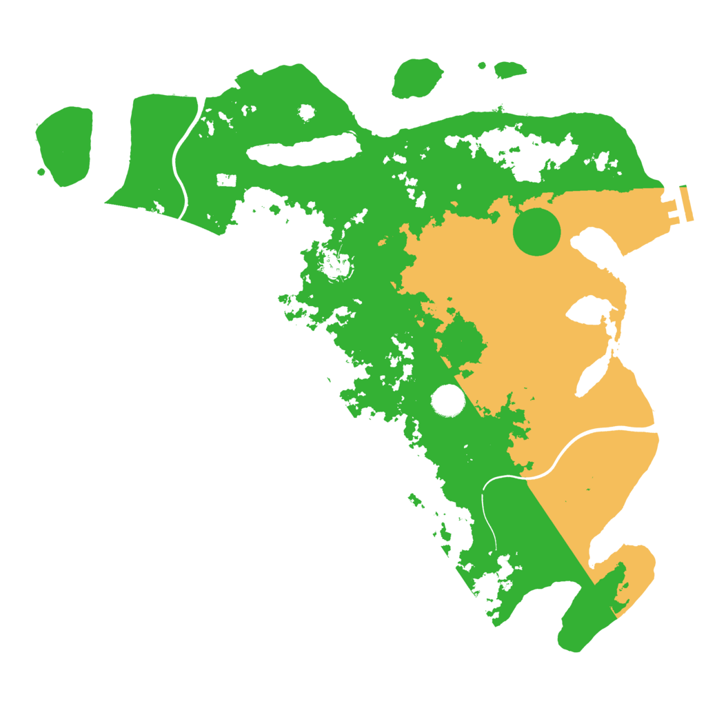 Biome Rust Map: Procedural Map, Size: 3900, Seed: 63666081