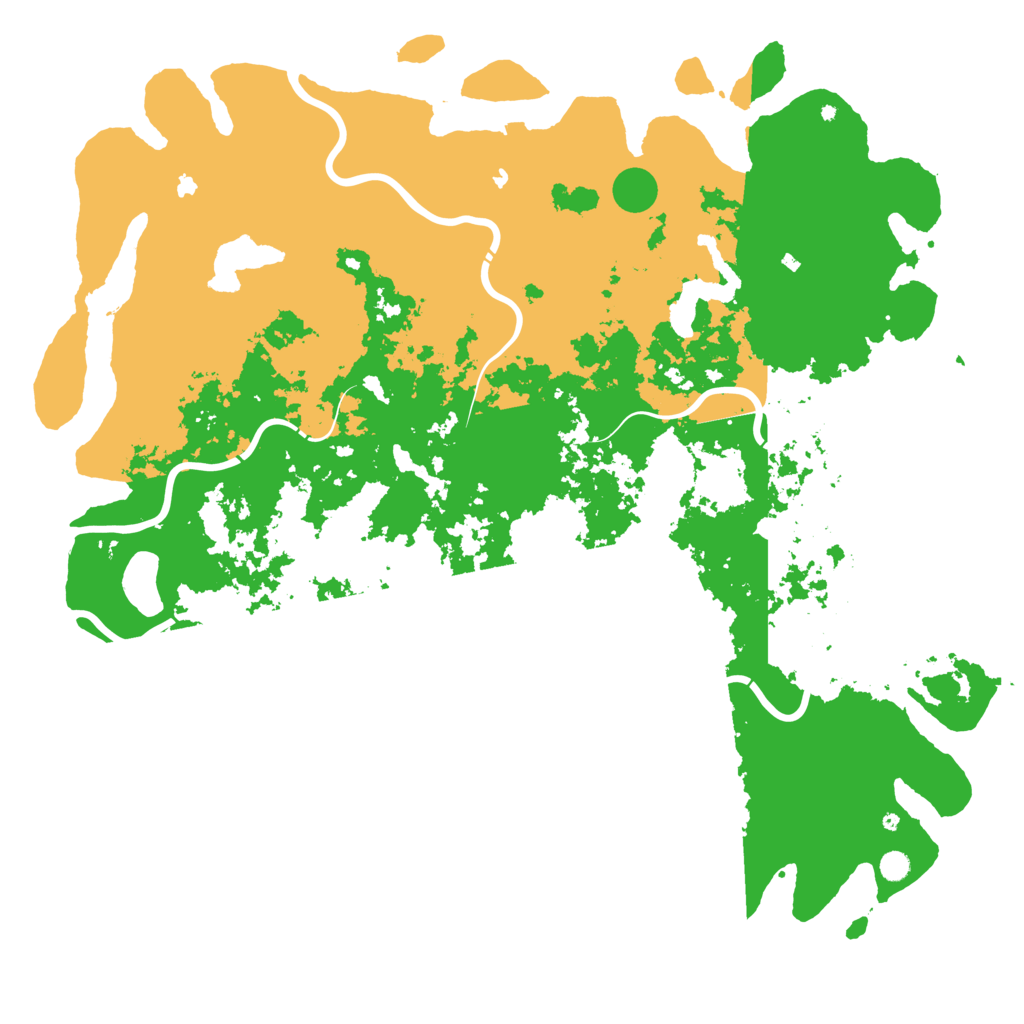 Biome Rust Map: Procedural Map, Size: 6000, Seed: 199