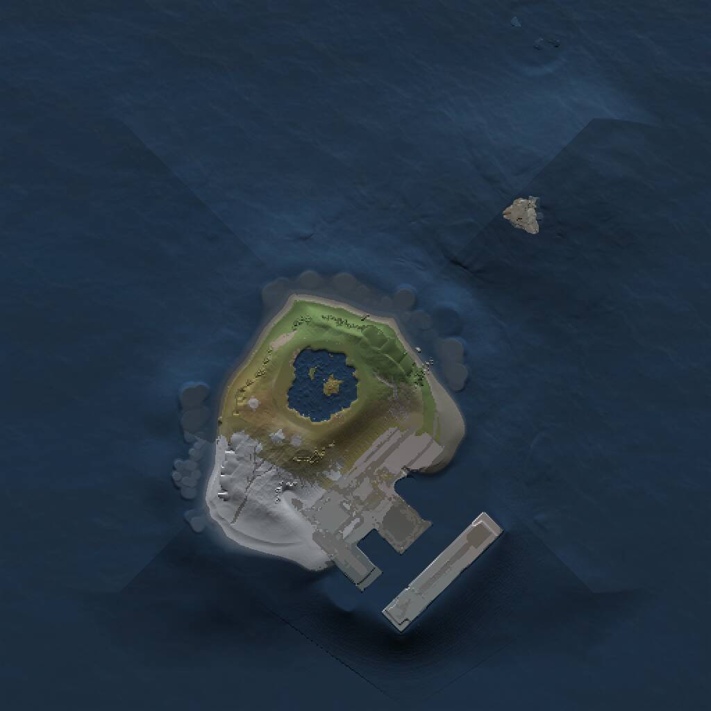 Rust Map: Procedural Map, Size: 1000, Seed: 72488599, 2 Monuments