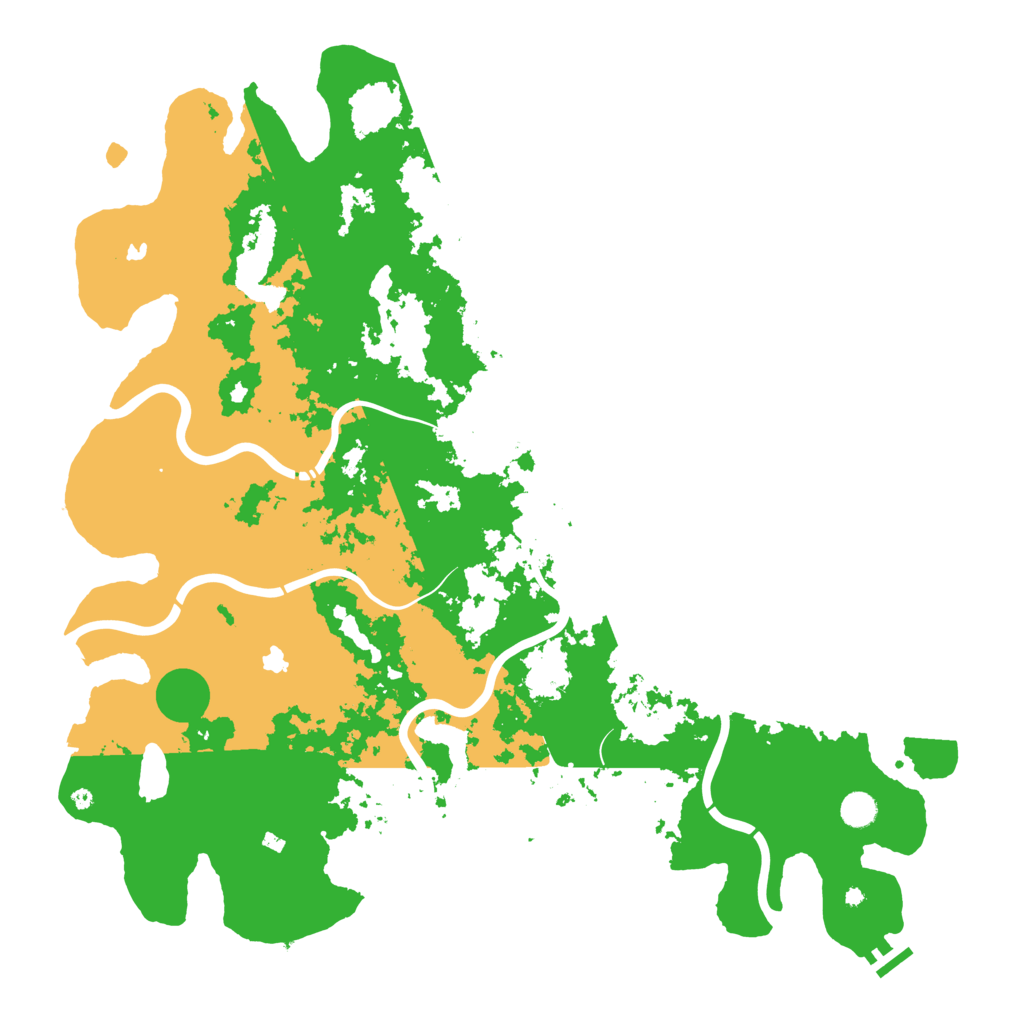 Biome Rust Map: Procedural Map, Size: 5000, Seed: 4837486