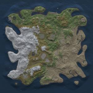 Thumbnail Rust Map: Procedural Map, Size: 4250, Seed: 85346738, 19 Monuments