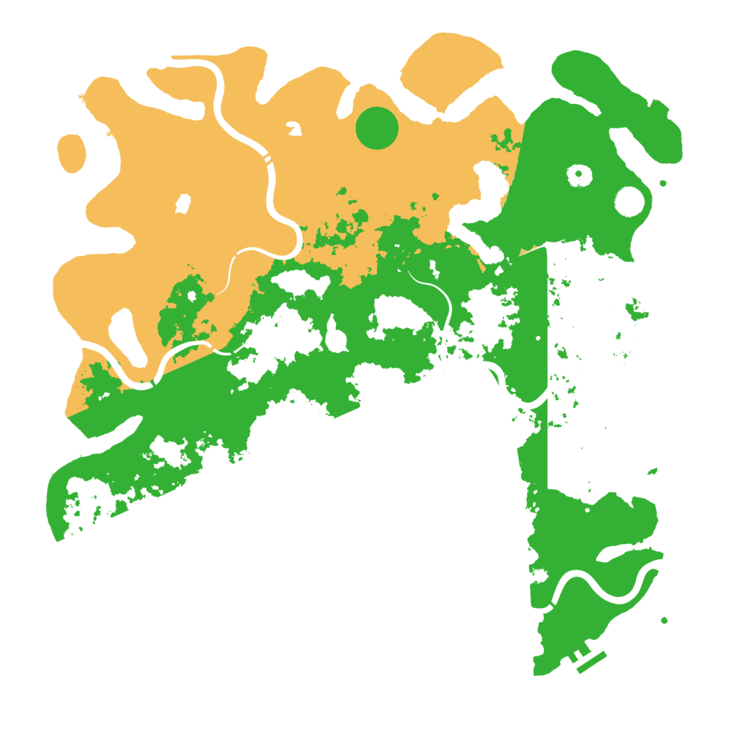 Biome Rust Map: Procedural Map, Size: 4500, Seed: 2088013904