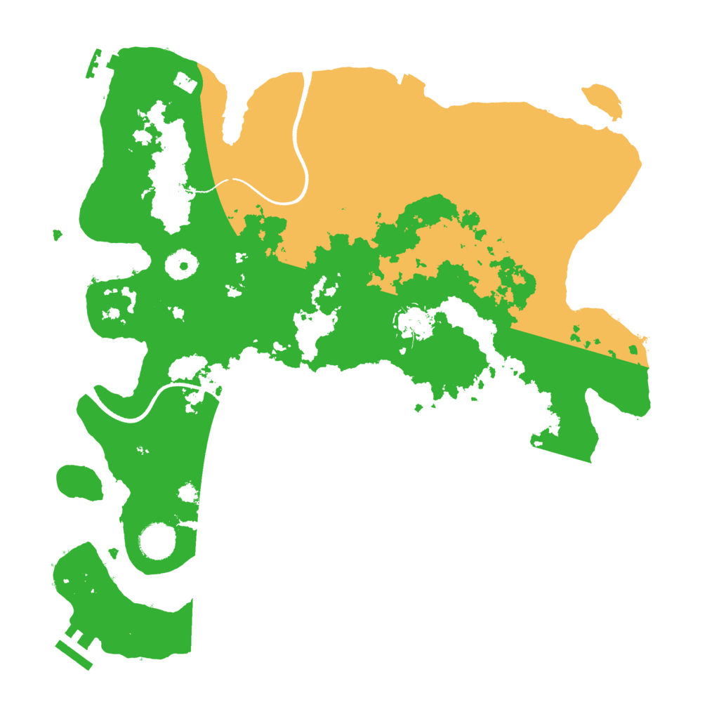 Biome Rust Map: Procedural Map, Size: 3500, Seed: 341551458