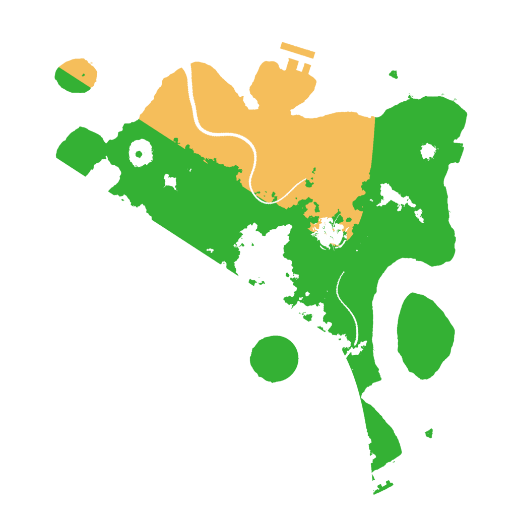 Biome Rust Map: Procedural Map, Size: 3000, Seed: 6588