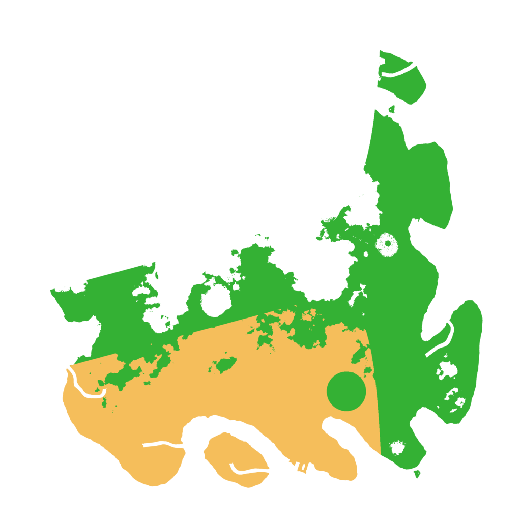 Biome Rust Map: Procedural Map, Size: 3500, Seed: 83580298