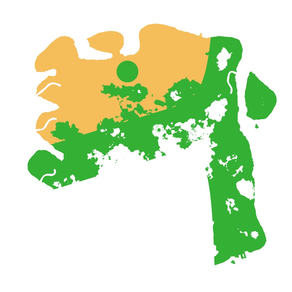 Biome Rust Map: Procedural Map, Size: 3550, Seed: 993459