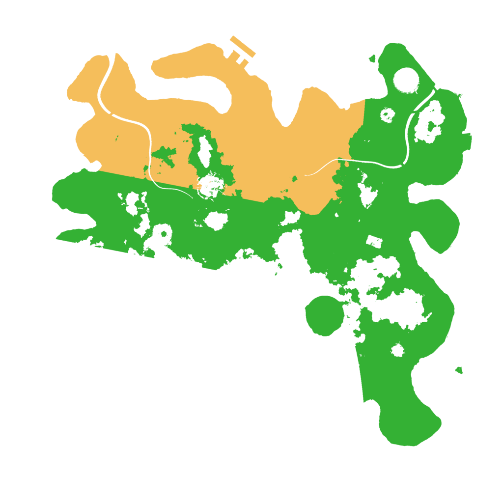 Biome Rust Map: Procedural Map, Size: 3500, Seed: 24099421