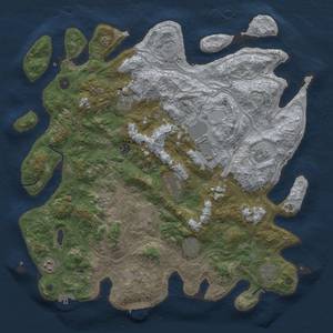 Thumbnail Rust Map: Procedural Map, Size: 4500, Seed: 32852, 19 Monuments