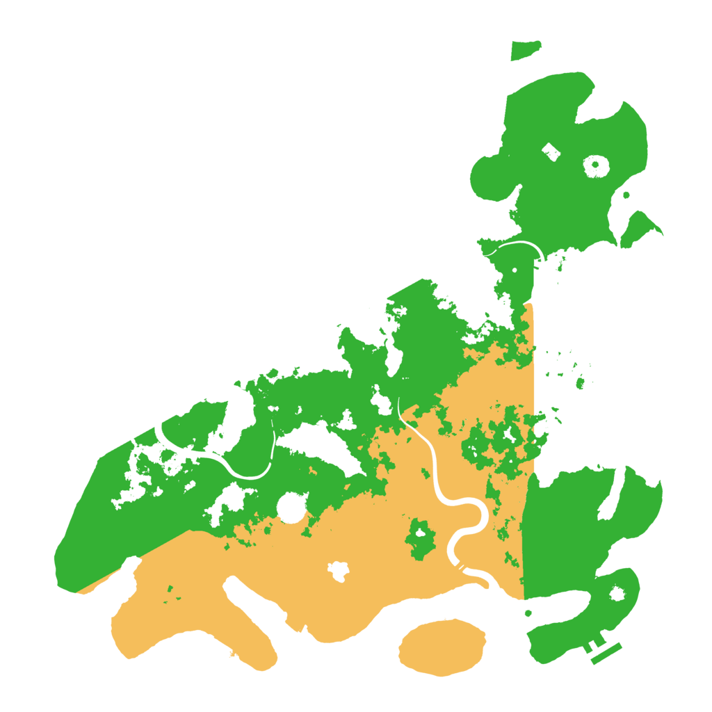 Biome Rust Map: Procedural Map, Size: 4300, Seed: 841945407