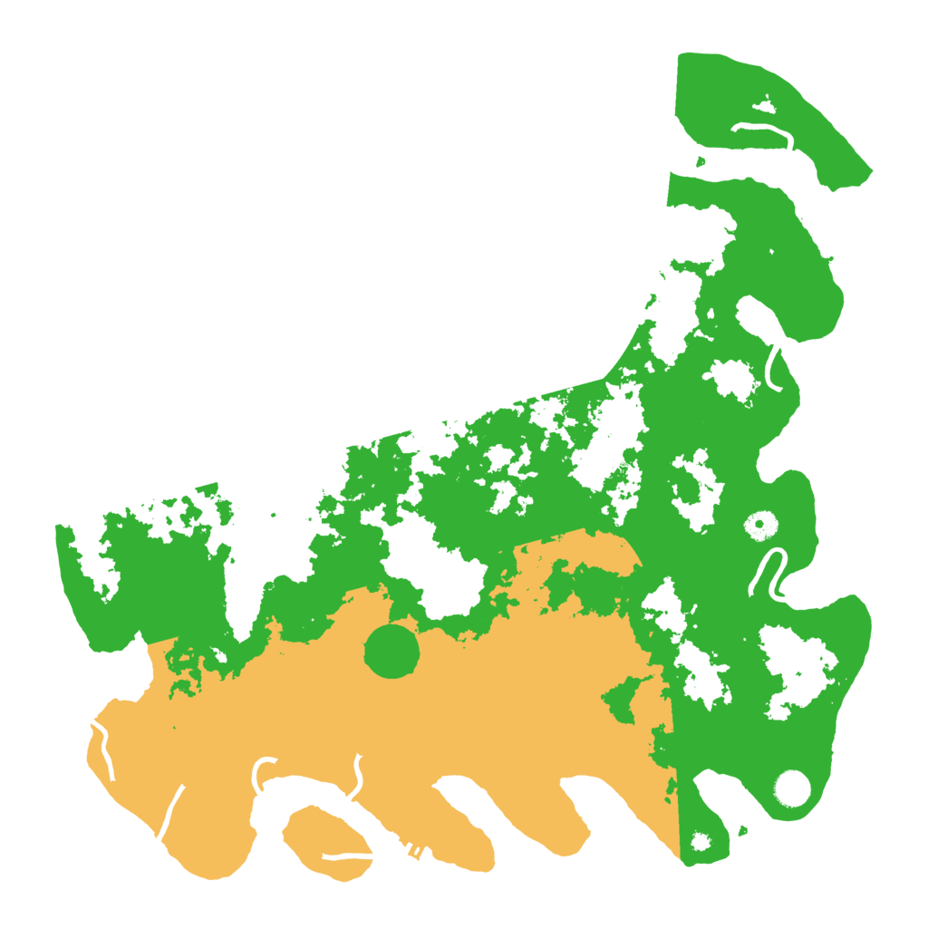 Biome Rust Map: Procedural Map, Size: 4500, Seed: 83580298