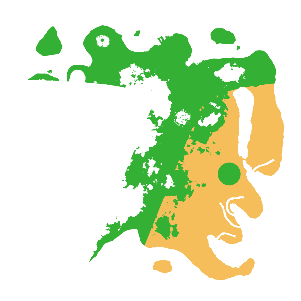 Biome Rust Map: Procedural Map, Size: 3500, Seed: 27532471