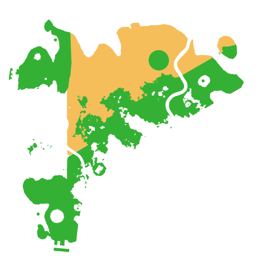 Biome Rust Map: Procedural Map, Size: 3500, Seed: 26592308