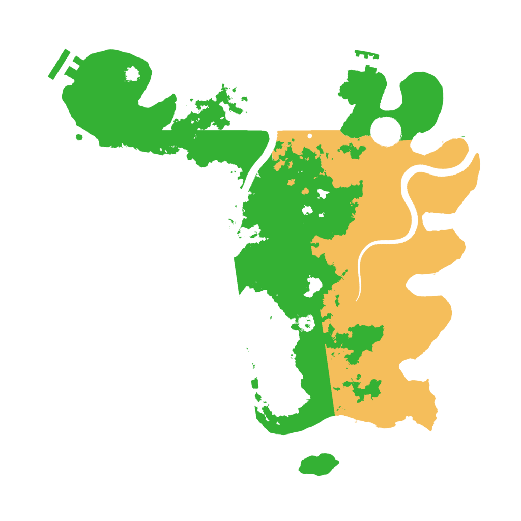 Biome Rust Map: Procedural Map, Size: 3200, Seed: 253