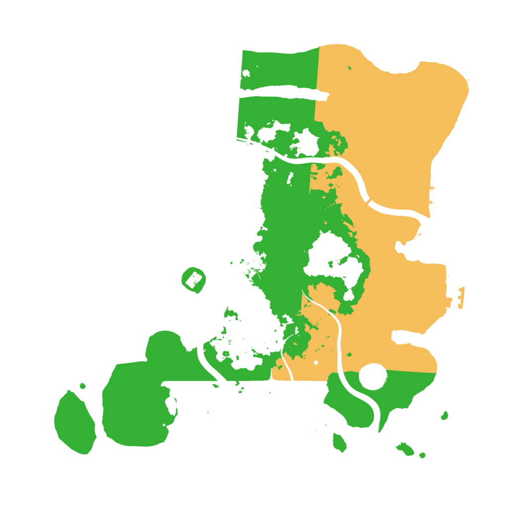 Biome Rust Map: Procedural Map, Size: 3500, Seed: 20549875
