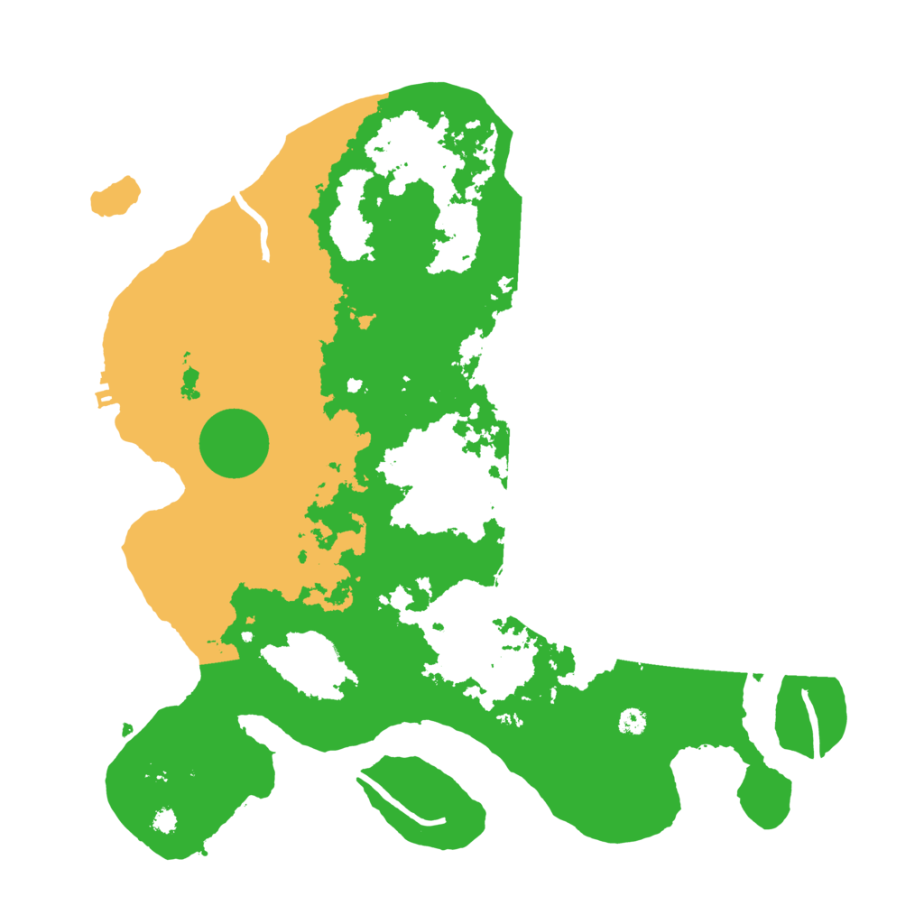 Biome Rust Map: Procedural Map, Size: 3500, Seed: 111069