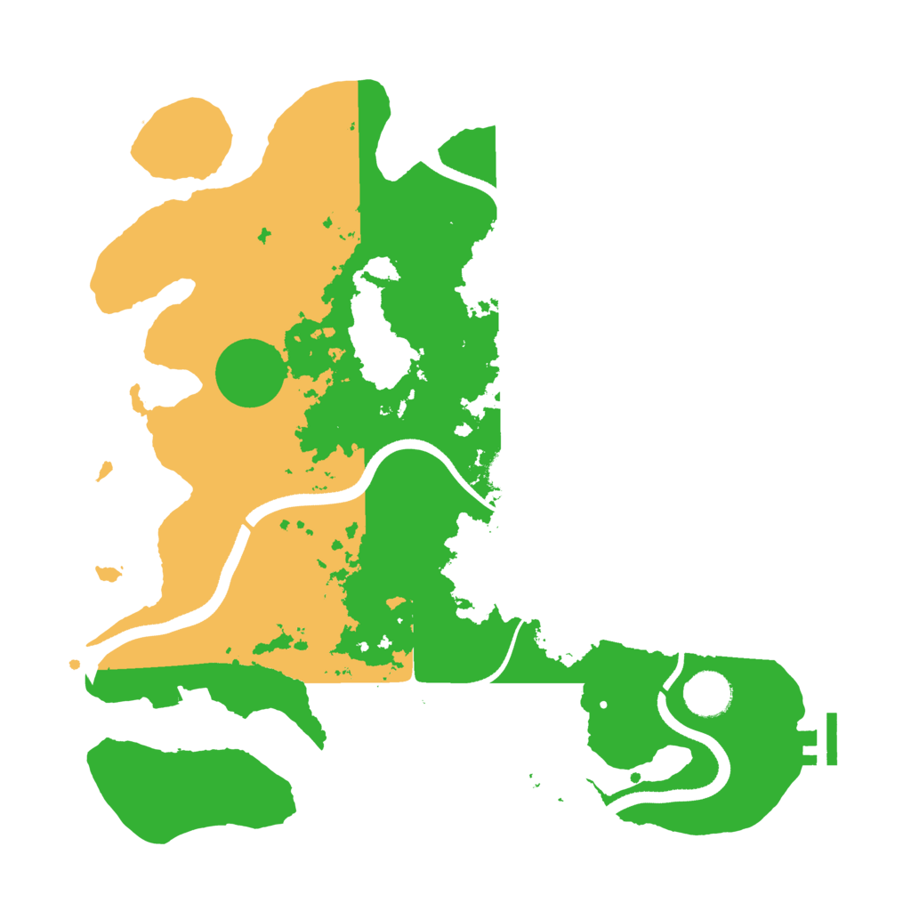 Biome Rust Map: Procedural Map, Size: 3500, Seed: 38187644