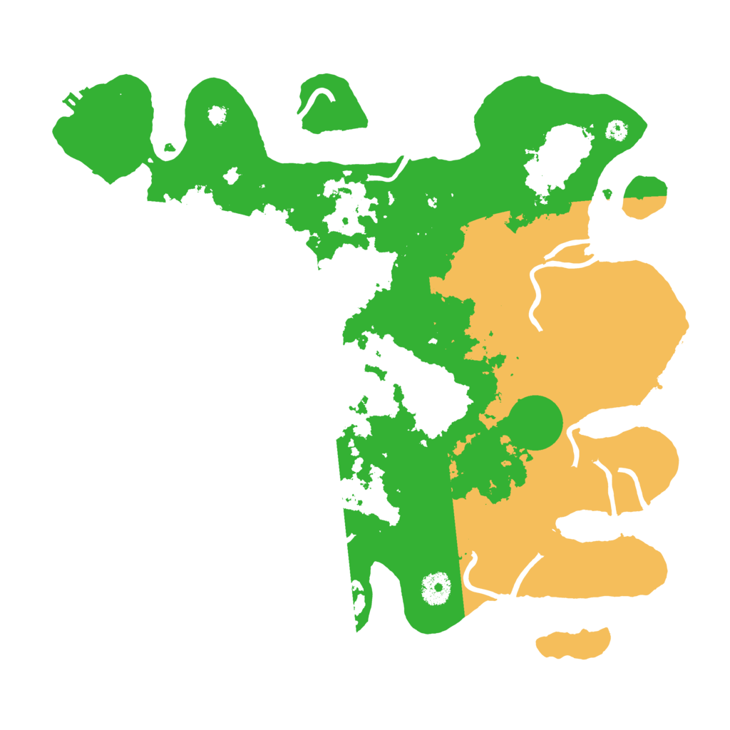 Biome Rust Map: Procedural Map, Size: 3500, Seed: 23300973