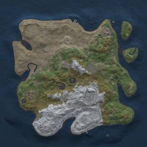 Thumbnail Rust Map: Procedural Map, Size: 3250, Seed: 17227724, 16 Monuments