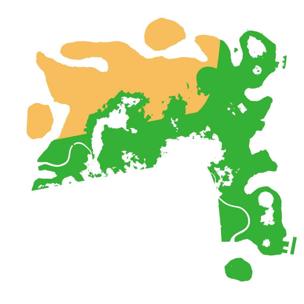 Biome Rust Map: Procedural Map, Size: 3500, Seed: 5622782