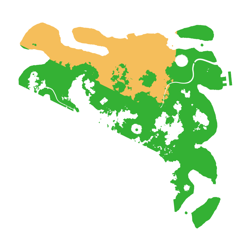 Biome Rust Map: Procedural Map, Size: 3500, Seed: 1127859550