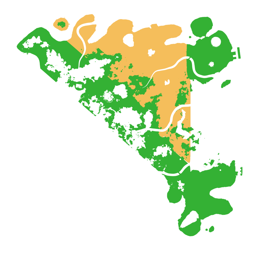 Biome Rust Map: Procedural Map, Size: 4500, Seed: 543267971