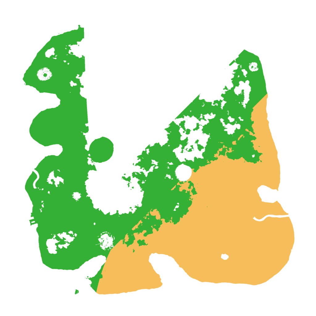 Biome Rust Map: Procedural Map, Size: 3500, Seed: 214243858