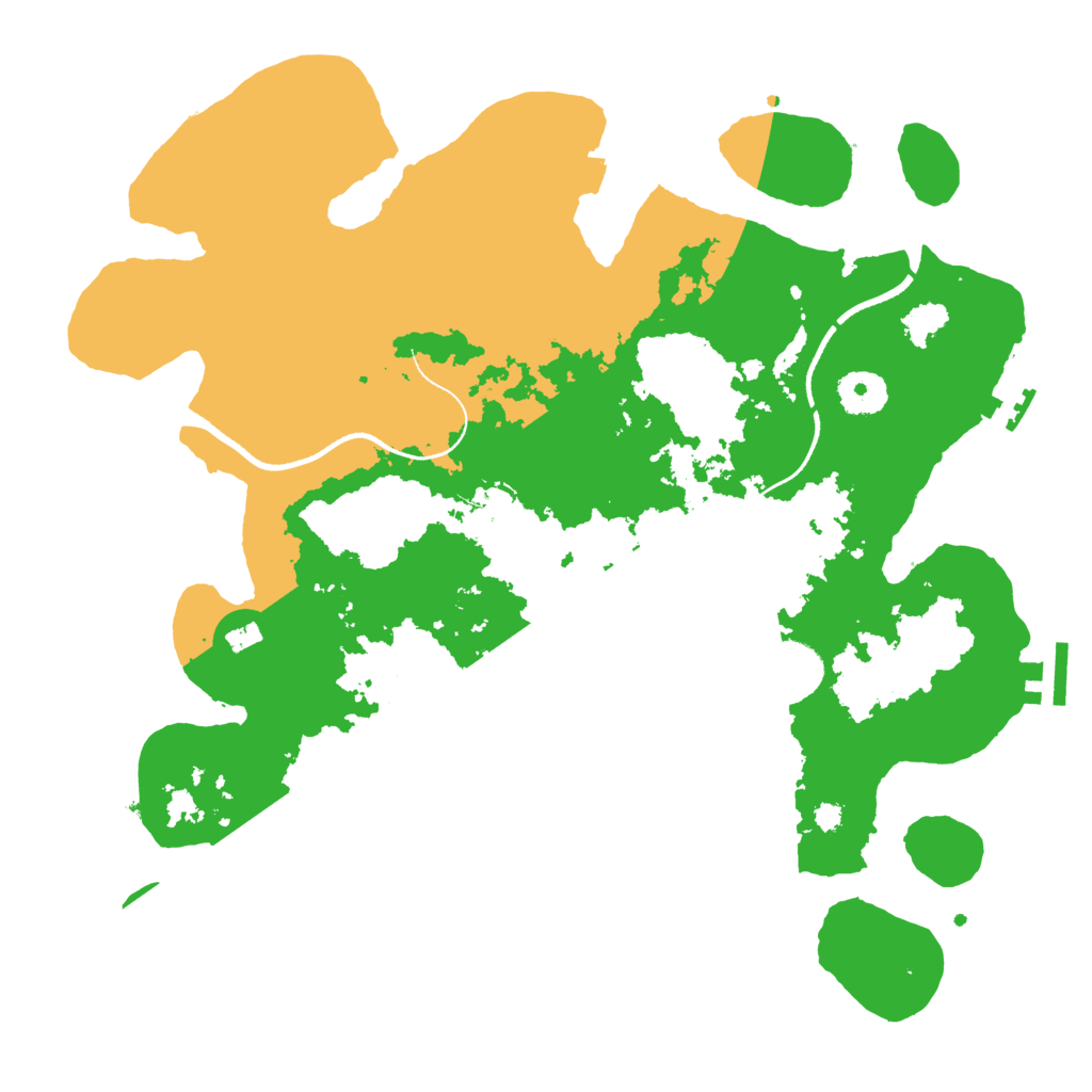 Biome Rust Map: Procedural Map, Size: 3500, Seed: 58305328