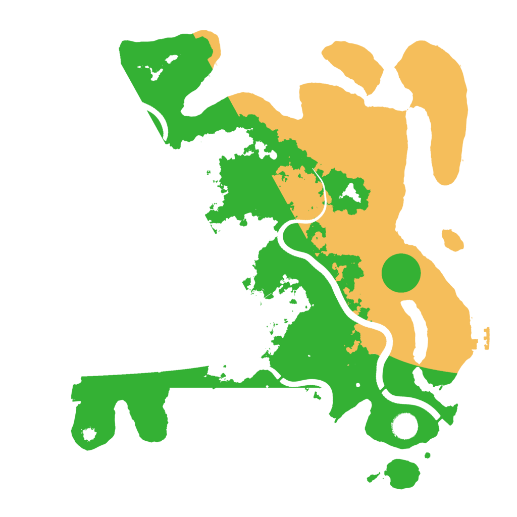 Biome Rust Map: Procedural Map, Size: 3500, Seed: 93986817
