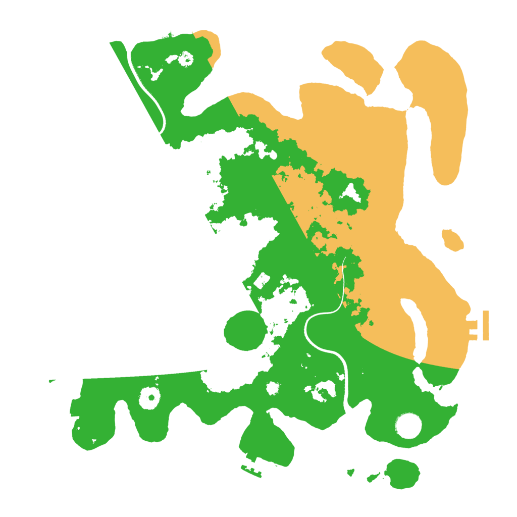 Biome Rust Map: Procedural Map, Size: 3500, Seed: 93986817