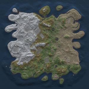 Thumbnail Rust Map: Procedural Map, Size: 4000, Seed: 691244071, 19 Monuments