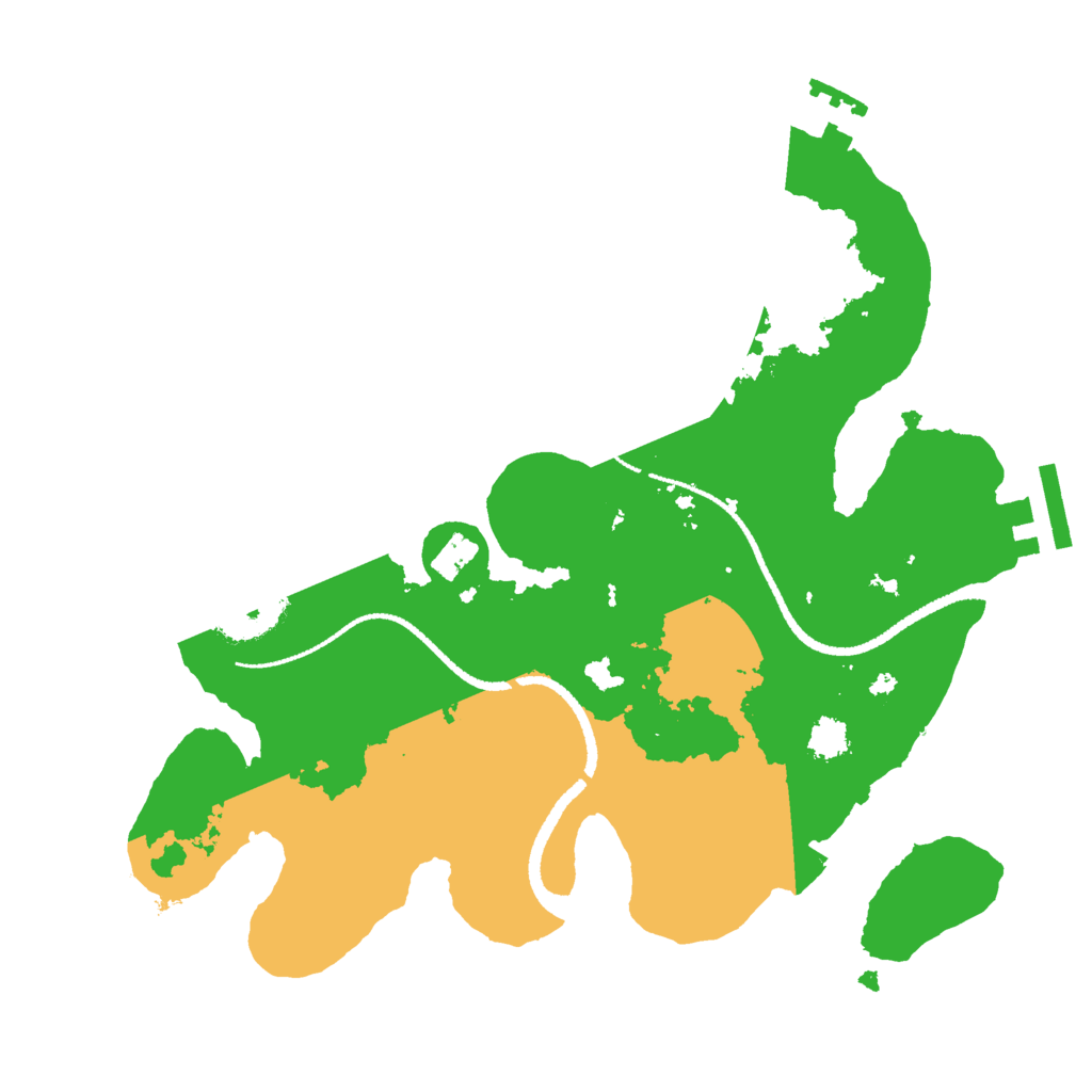 Biome Rust Map: Procedural Map, Size: 2600, Seed: 1482812242