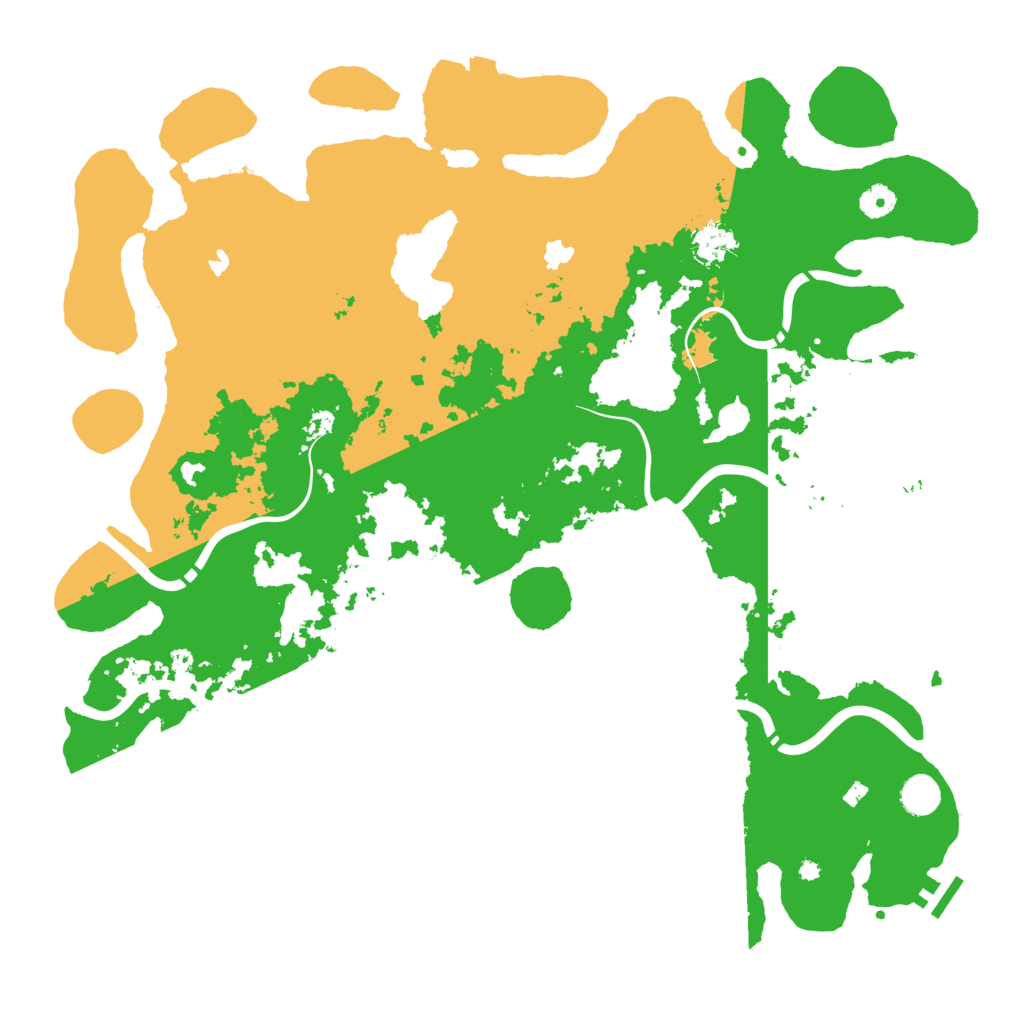 Biome Rust Map: Procedural Map, Size: 4500, Seed: 123252777
